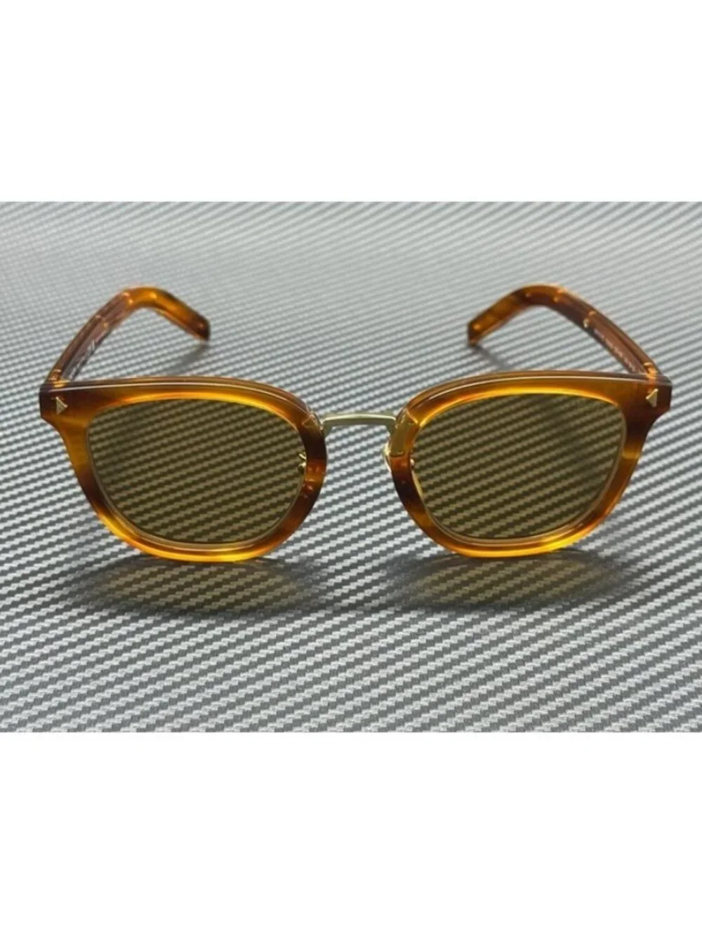 New PRADA Men Havana Cognac Sunglasses 52-23-145